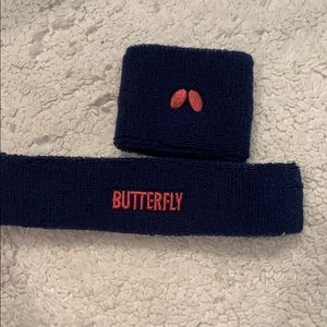 Tennis sweatband and wrist band